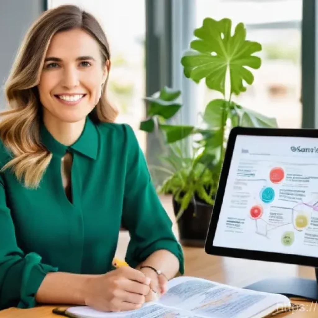 다이어트 지도사의 자기계발 방법 - **Prompt 1: The Inquisitive Diet Coach**
    "A bright, professional female diet coach, in her early...